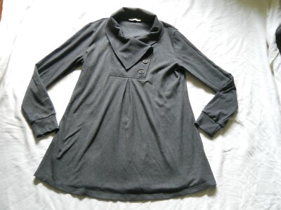 Chemise Gris Femme Timeson, Coupe Regular, Manches Longues – Taille L