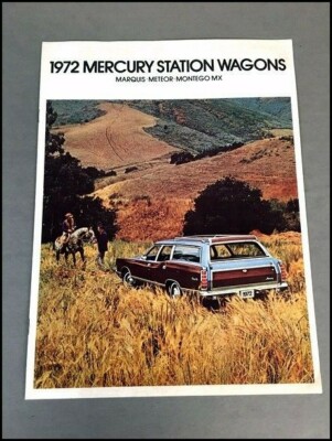 1972 Mercury Marquis Meteor Montego Station Wagon Canada Car Brochure Catalog