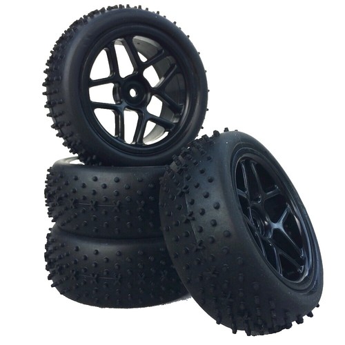 Carson 500900136 1:10 Roues (4) All Terrain 4WD - Accessoires pour modèles réduits, pièces détachées, Tuning, pneus, Jeu de pneus, Noir Carson 500900136 1:10 Roues (4) All Terrain 4WD - Accessoires pour modèles réduits, pièces détachées, Tuning, pneus, Jeu de pneus, Noir