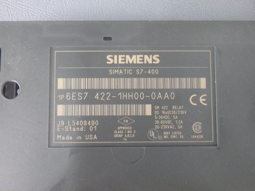 6ES74221HH000AA0 - SIEMENS - 6ES7422-1HH00-0AA0/Module D'Inputs Used - Picture 3 of 3