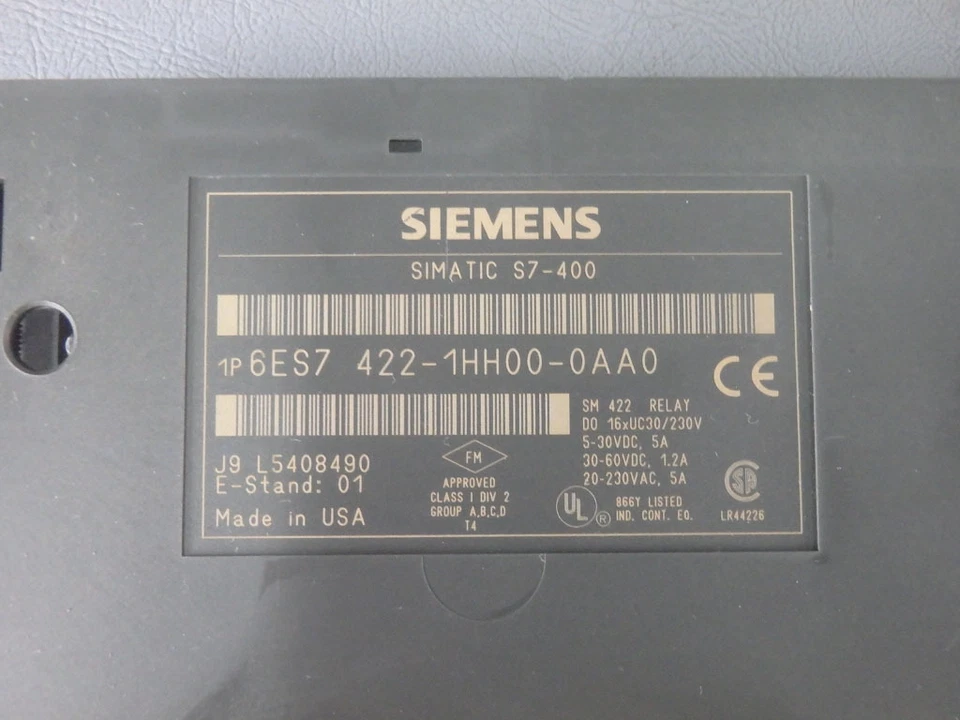 6ES74221HH000AA0 - SIEMENS - 6ES7422-1HH00-0AA0/Module D'Inputs Used - Image 3 of 3