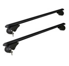 Universal Car Roof Racks Pod Cross Bars Aluminium Adjustable 108cm Black