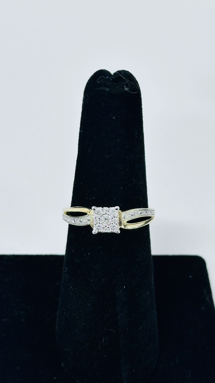 Beautiful 10k white gold ring eBay
