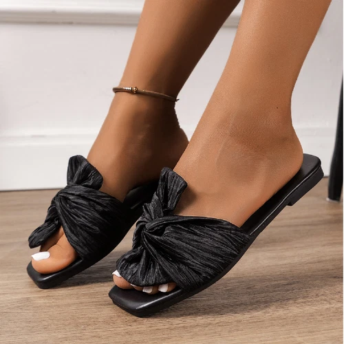 Summer Woman Slippers Casual Slides Ladies Flat Shoes Peep Toe Beach Sandals - Picture 4 of 23
