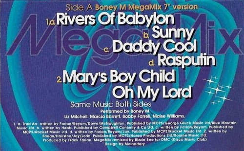Boney M. MegaMix cassette single Electronic Pop Disco House - Picture 3 of 6