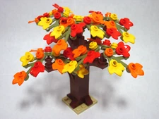 Custom forest tree for LEGO Fall plant plates, all new parts, FREE U.S. Ship!