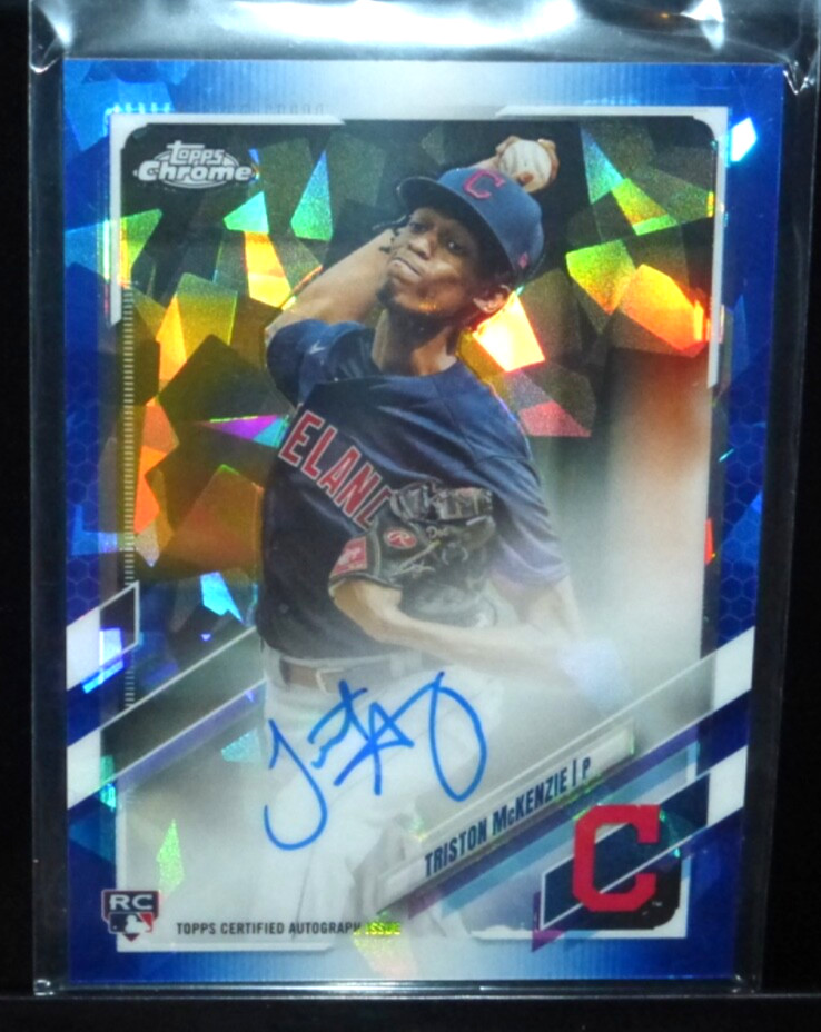 2021 TOPPS CHROME SAPPHIRE TRISTON MCKENZIE RA-TM AUTO SIGNED ROOKIE