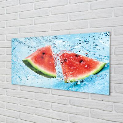 Tulup Acrylglas 100x50 Wandkunst Wassermelone Wasser