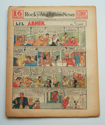   Tarzan in 16 Pages Comic Section Rocky Mountain News 23. July. 1950 Hogarth