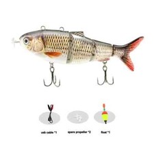 New Lure Robotic Swimming Lure USB Rechargeable LED Light Multi Jointed Swimbait