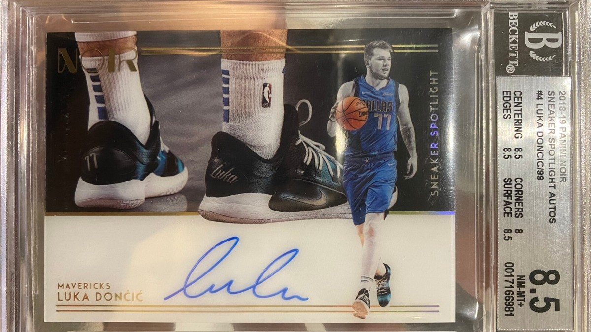 その他 2018-19PANINI NOIR RC  DONCIC &  YOUMG 2018-19 Noir RC Rookie Sneaker Spotlight Auto Luka Doncic