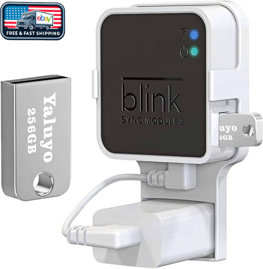 256GB USB Flash Drive & Mount for Blink Sync Module 2, Neat Install, Secure-image