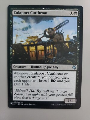 mtg cards like zulaport cutthroat The imagery of a literal chessboard is pretty on the nose, but I think this  card can still be pretty fun with cards like [[Blood Artist]] and [[Zulaport  Cutthroat]]. : r/custommagic
