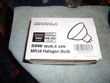 6 5W MR16 LED Bulbs, 12V 50W Replacement, GU5.3 Bi-Pin Base, 2800K