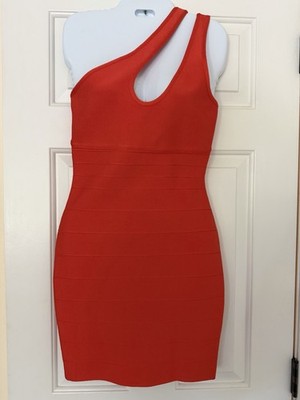 Herve Leger Forever 21 Orange Bandage Bodycon Dress NWT Small