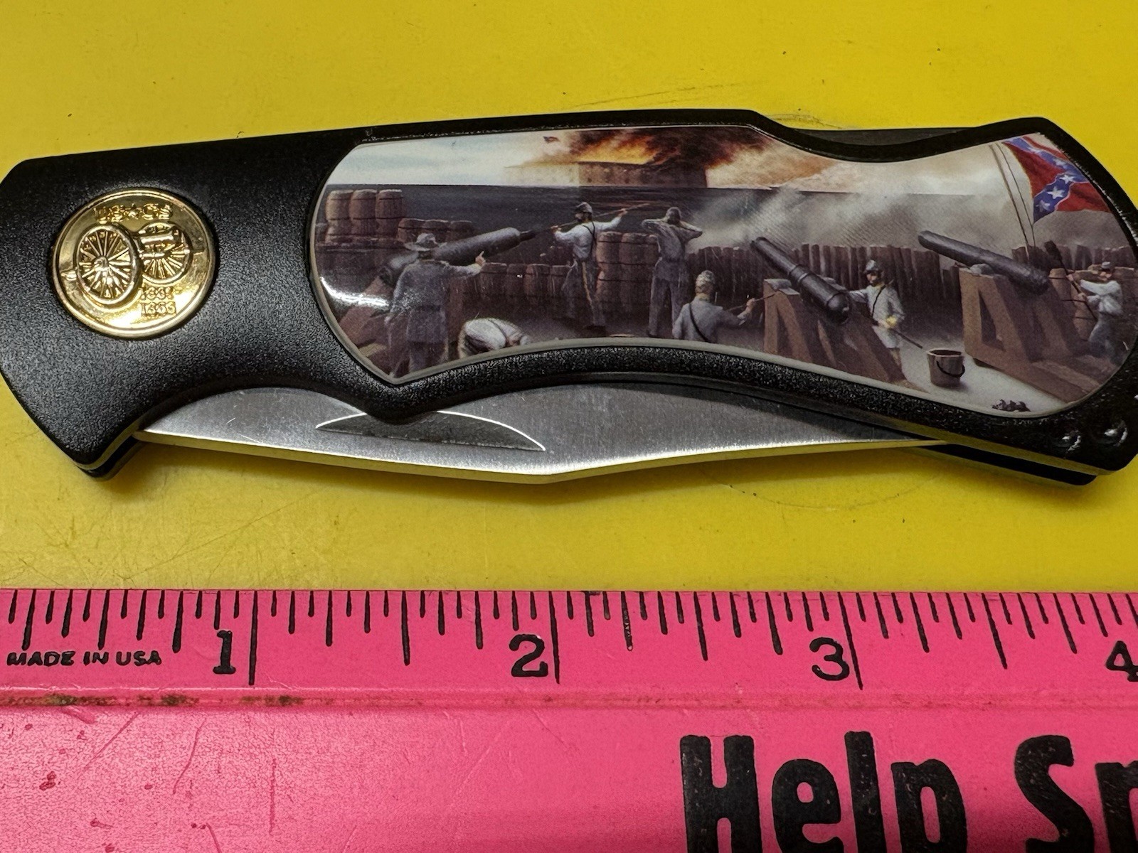 America's Civil War Fort Sumter Model  Folding Lock Blade Knife+Eagle Knife L-FS