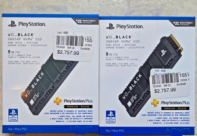 New WD BLACK 8TB SN850P NVMe PCIE4.0 M.2 2280 SSD with heatsink! WDBBYV0080BNC!