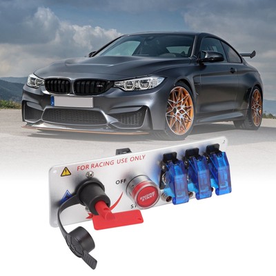 5in1 12V LED Toggle Ignition Switch Panel Mit Motorstart-Druckknopf Für Racing