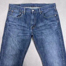 Levis Jeans Mens 36x30 Blue Bootcut 527 Denim Pant Western Workwear Fade Washout