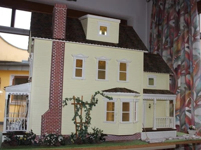 Dollhouse großes Puppenhaus Handarbeit Einzelstück aus USA - Weihnachtsgeschenk - Bild 1 von 4