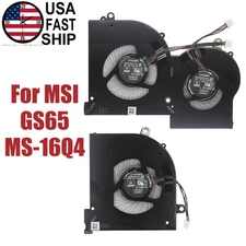 OEM CPU / GPU Cooling Fan Replacement Parts For MSI GS65 Stealth GS65VR MS-16Q4