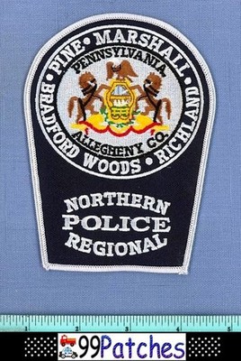 NORTHERN REGIONAL ALLEGHANY COUNTY PENNSYLVANIA Police Patch PINE MARSHALL 7L