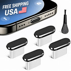 USB C Dust Plug Cover with Cleaning Brush – Type C Port Protector Anti Dust Cap