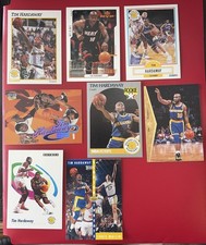 Tim Hardaway - 8 Card Lot - Vintage Modern NBA Basketball Warriors Heat (8d)