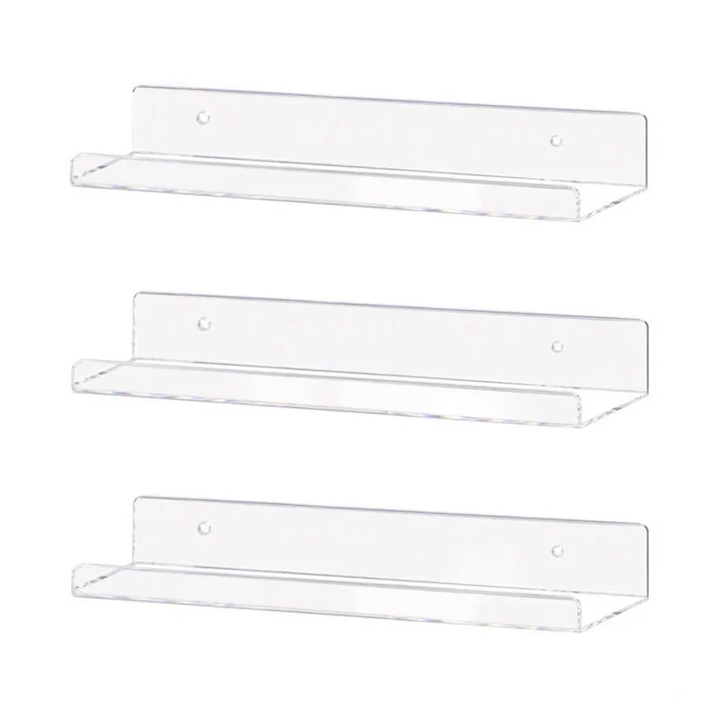 Weiai Acrylic Invisible Wall Shelf Set of 3