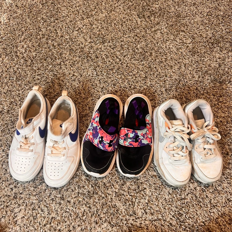 Kids Nike Air Force 1 and Air Max Shoes Bundle Size 1Y Under Armour Shoes - Image 2 of 4