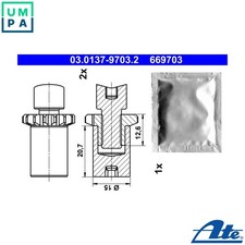 ACCESSORY KIT PARKING BRAKE SHOES 03.0137-9703.2 FOR MAYBACH  MERCEDES-BENZ