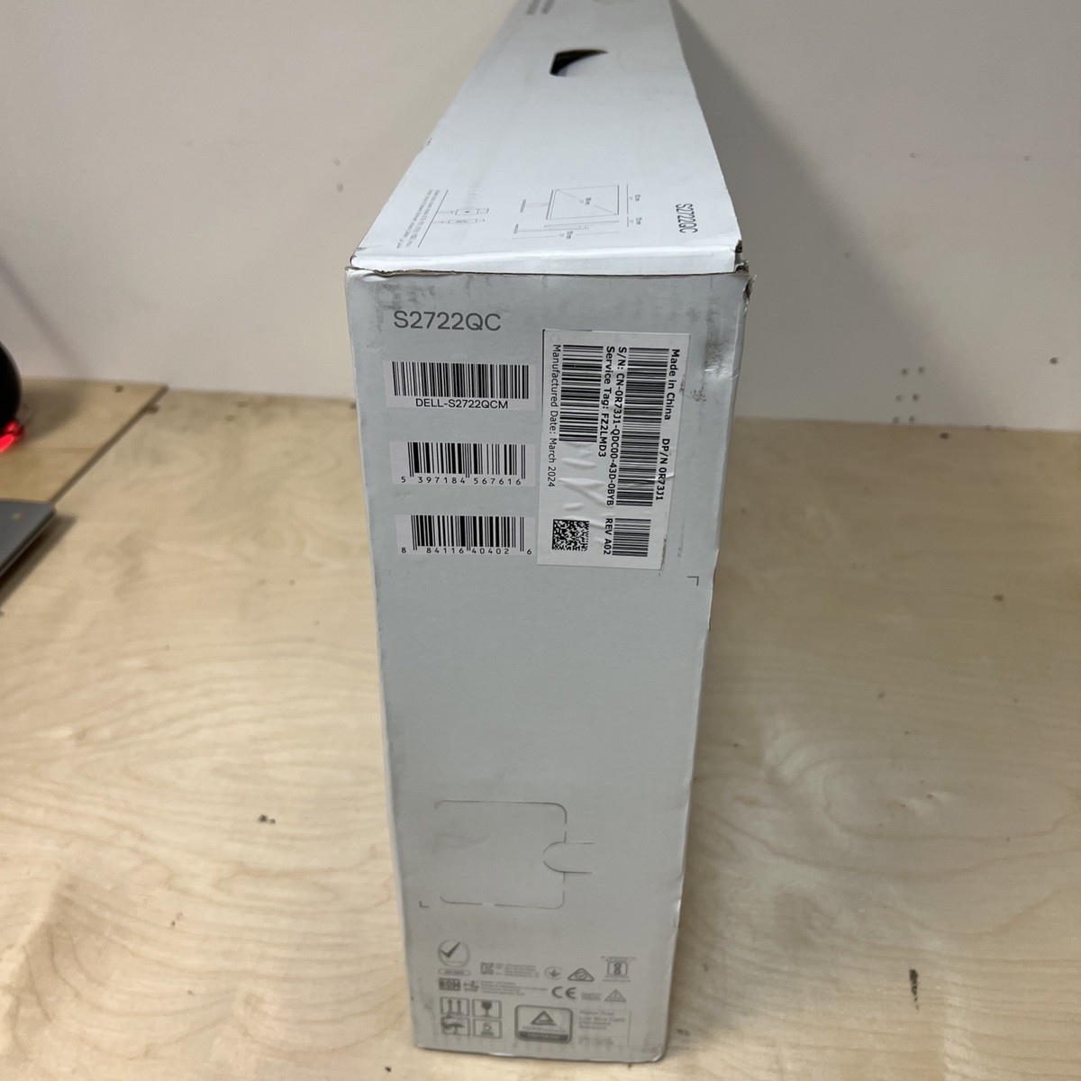 Dell S2722QC 27 inch 4K UHD Monitor - Platinum Silver for sale