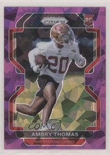 2021 Panini Prizm Rookie Purple Ice Prizm 17/225 Ambry Thomas #439 3e3