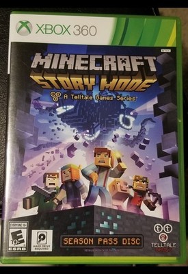 Minecraft Story Mode Season Pass Disc (Xbox 360, 2015) Complete CIB TESTED WORKS