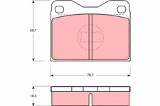 TRW Bremsbelagsatz Scheibenbremse GDB279 für AUDI PORSCHE 924 C2 C1 100 Avant