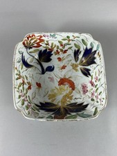 Antike Davenport Gaudy Dutch Square Bowle Schale um 1810