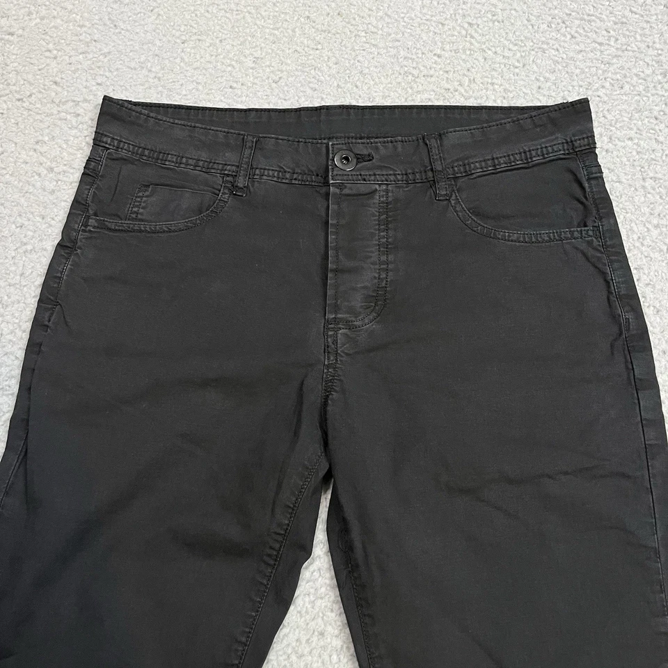 Pantalones chinos James Perse para hombre 30 negros estándar sarga botón mosca ajustados 30x29 Foto 2 de 4