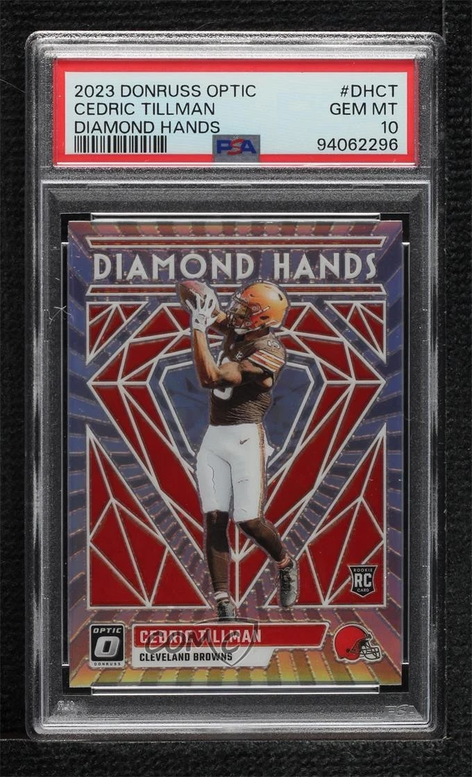 Cedric Tillman Panini Donruss Optic Diamond Hands #DHCT Base