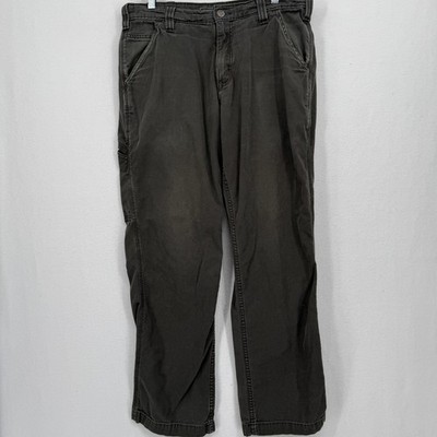 Carhartt Rugged Flex Canvas Work Pant Mens 33x32 Shadow Gray Relaxed BN2291-M
