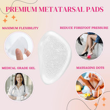 Ball of Foot Cushions for Women, 3 Pairs Reusable Metatarsal Pads Women Men, ...