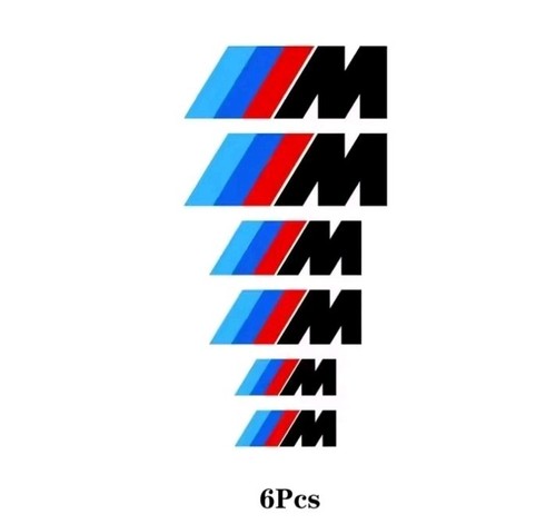 6x M Bremssattel Aufkleber Für BMW Sticker Decal F20 F87 F22 F30 F80 F82 G30 F06