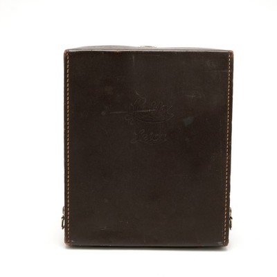 Leica E. Leitz Brown Leather Outfit Compartment Case