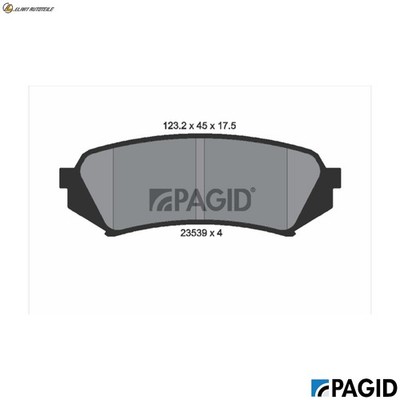 BREMSBELAGSATZ SCHEIBENBREMSE T1243N FÜR LEXUS TOYOTA LAND/CRUISER/100 4.7L LX