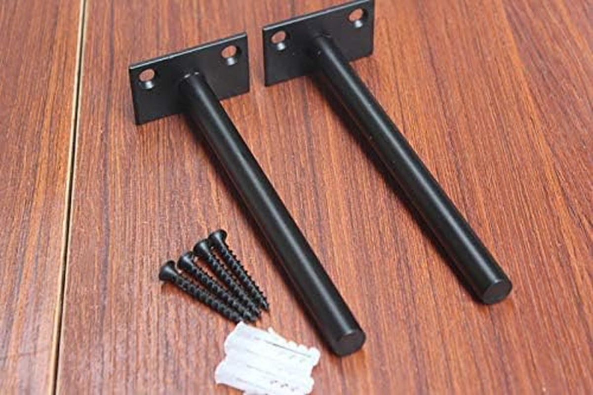 8 Pack Heavy Duty Floating Shelf Brackets Hidden Support for 6–8 Inch Shelves