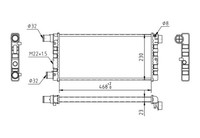 Hart 600 537 KüHler, MotorküHlung FüR Fiat