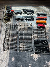 American Flyer S Gauge 1:64 Mixed Lot 46pcs Loco Cars Track Transformer Lights