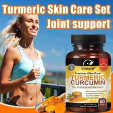 1 Bottle Turmeric Curcumin 2600mg with Ginger  Black Pepper Capsules For Adult