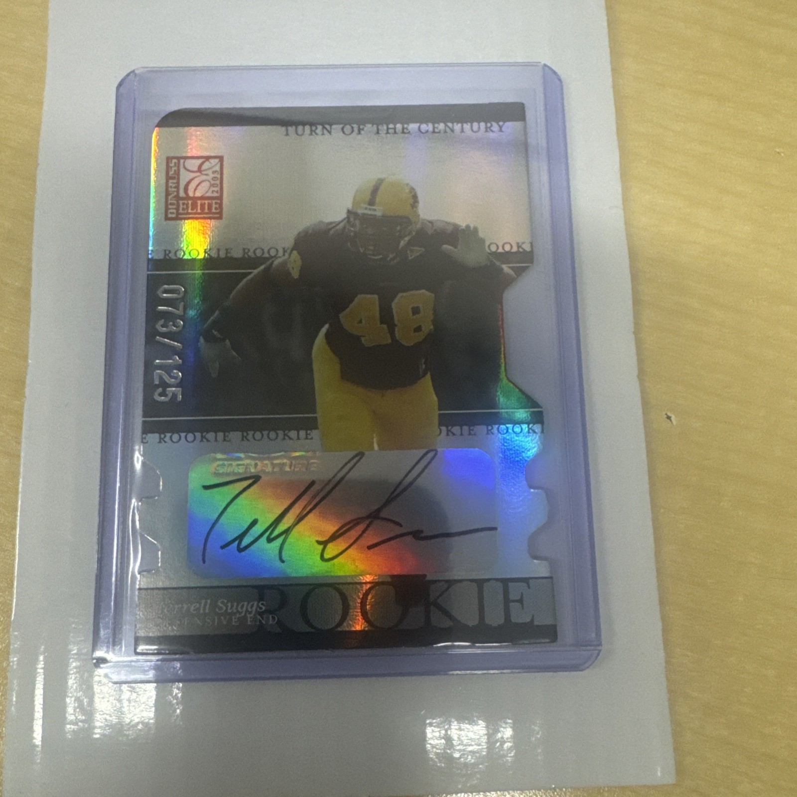 Terrell Suggs Donruss Elite Turn of the Century #170 Autograph