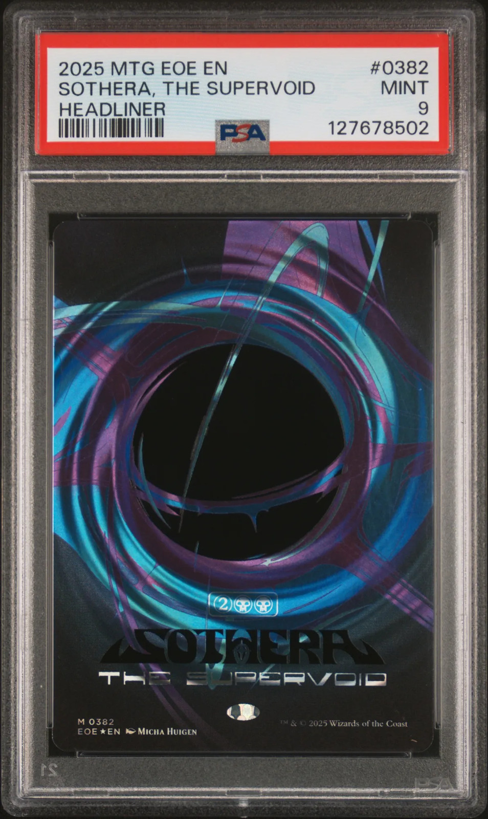 2025 Magic The Gathering Sothera, The Supervoid #0382 Singularity Foil PSA 9