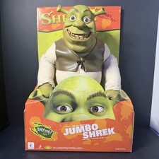Nuevo en caja - Shrek Jumbo Shrek 2 Dream Works 2004 cara dura y manos funcionando de colección
